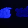 Dryer lint, ultraviolet fluorescence