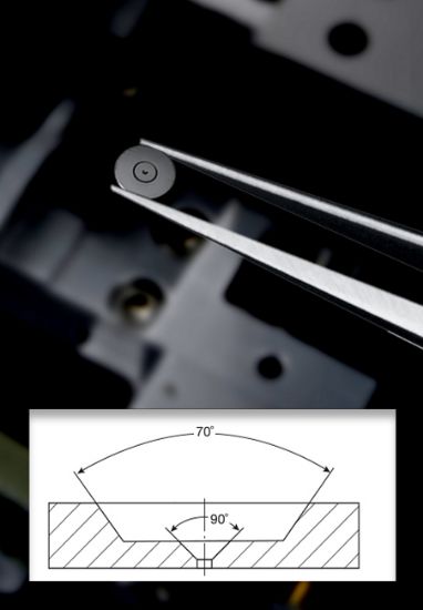 Picture of 2mm ODx0.53mm AU Aperture, 20Um