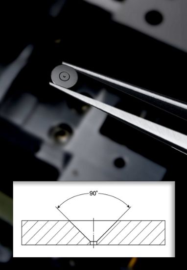 Picture of Aperture Mo 20µm 4mm O.D. X 0.165mm Thick