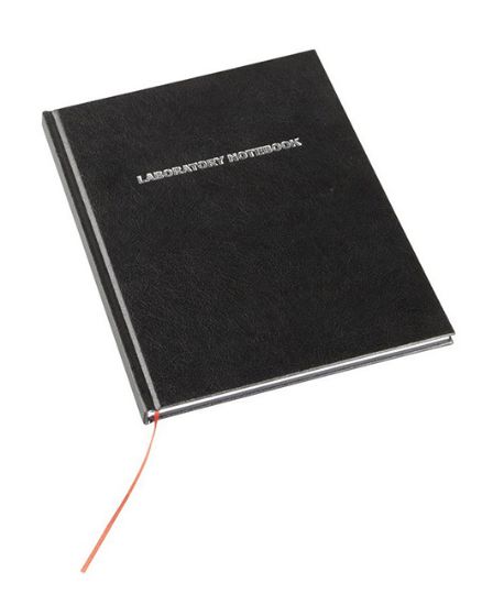 Picture of Laboratory Lined Notebook, 100 Pages, Black