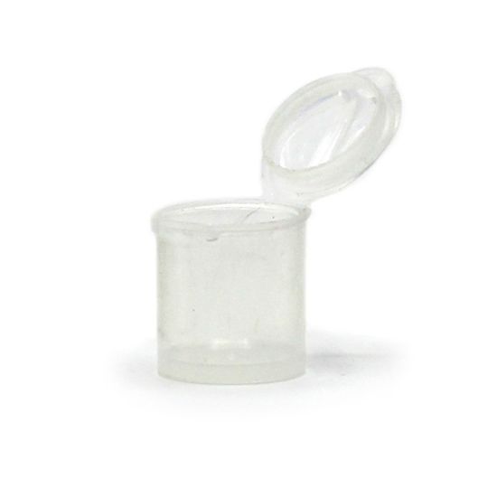 Picture of Micro-Sized Hinged Plastic Vials, Round, 9.76 mL, 1.57x0.59"