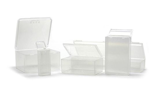 Picture of Hinged Rectangular Plastic Boxes, 51.75 mL, 2.5 x 1.61 x 1"