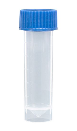 Picture of 5mL Transport Tube w/ Blue Screw Cap, Unassembled