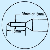 Picture of Diamond Scriber Bent Mounting, 0.5mm Diameter