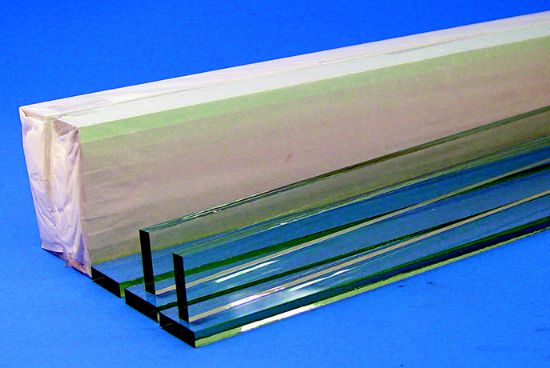 Picture of Ultramicrotomy Grade Glass Knife Strips 8 X 25 X 400 mm