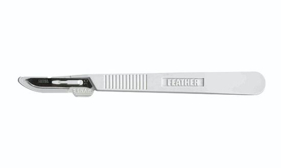 Picture of Feather™ Scalpel Handle with Blade; Disposable