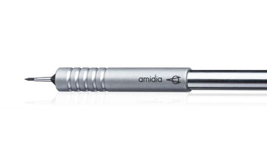 Picture of Nano Diamond, Single Edge, Aluminum Handle, 1.0x3.5mm, 45°