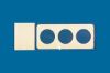 Picture of PTFE Printed Slide, 3 Well, 14mm