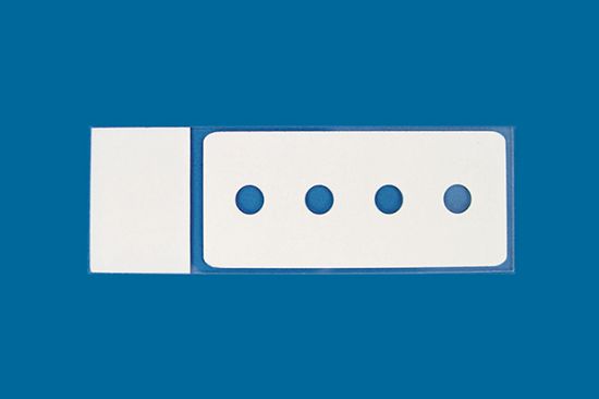 Picture of PTFE Printed Slide 4 Well, 5mm