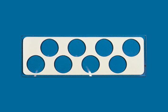 Picture of PTFE Printed Slide 8 Well, 11mm