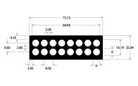 Picture of 16 Well ProPlate™ Tray Set / 3 – 6 mm, Stainless Steel Spring Clips