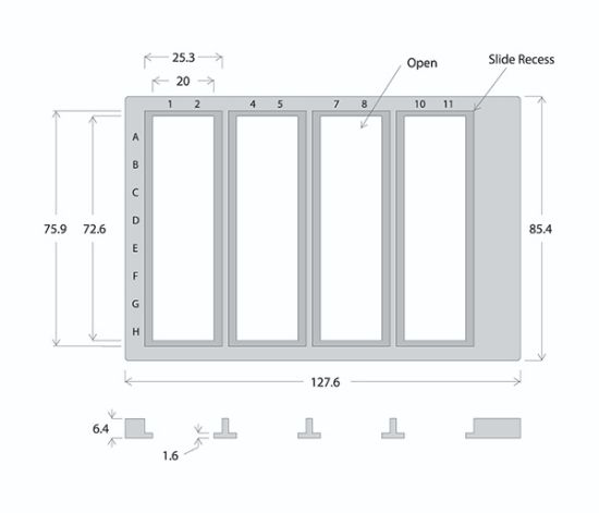 Picture of 4 Slide Tray Holds Up To 4 Slides