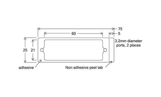 Picture of SecureSeal™ Hybridization Chambers, 1 Well - 21.5mm X 71.5mm X 0.6mm