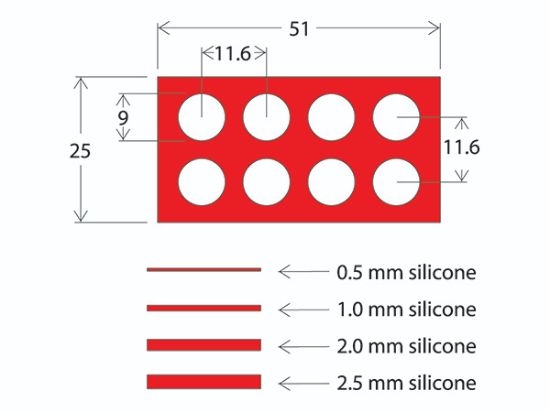 Picture of Press To Seal Gasket 9mm (D), 0.5mm -Depth