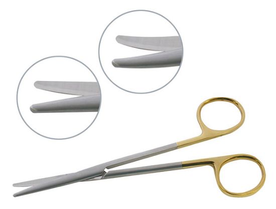 Picture of EMS Tungsten Carbide Metzenbaum Scissors, 9" (228.6mm) Curved