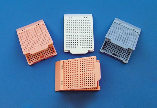 Picture of Square Mesh Cassettes, Blue, Lids Attached