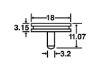 Picture of Slotted Head SEM Mount 18 mm