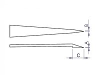 Picture of Angled, pointed, Delrin tips, 115mm