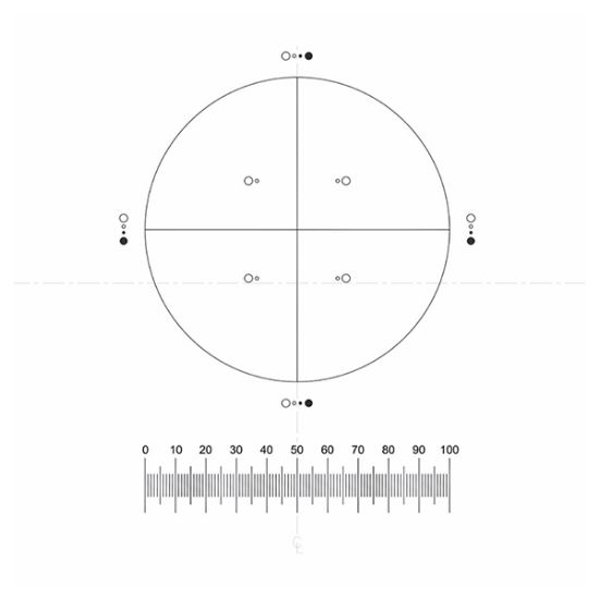 Picture of G57 Pharmaceutical Psa Pattern Graticule, 25mm