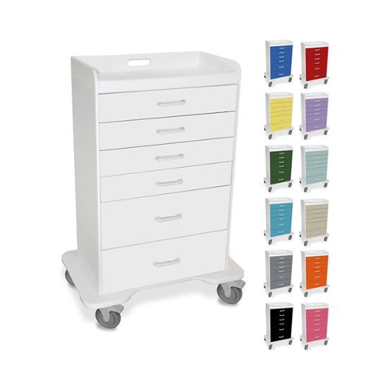 Picture of Locking 6 Drawer Procedure Cart