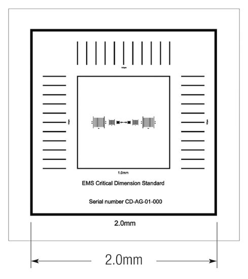 Picture of Critical Dimension Magnification Standard, X-Axis