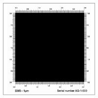 Picture of 1 µm Pitch Silicon Calibration Specimen