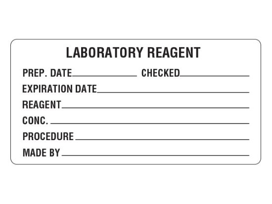 Picture of Laboratory Reagent Labels