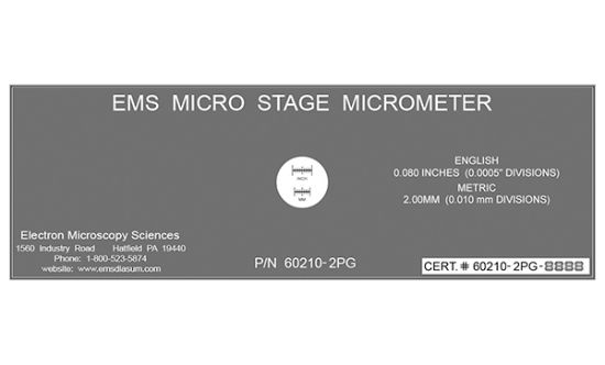 Picture of Stage Micrometer, SM-2, Chrome on Glass